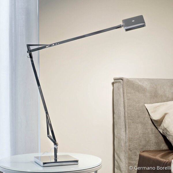FLOS Kelvin Edge - lampă LED de birou antracit, Negru, Studiu / Birou, Metal, Design