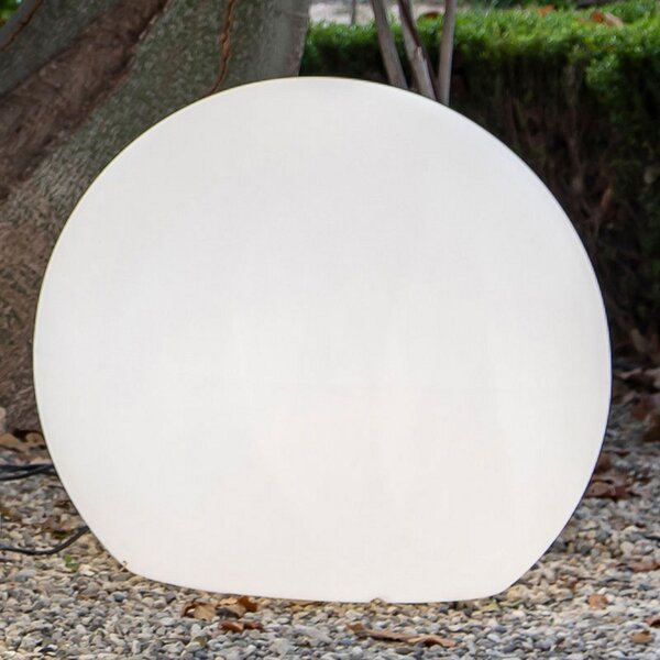 Newgarden Buly glob de iluminat podea, Ø 80 cm, Alb, Plastic, Modern
