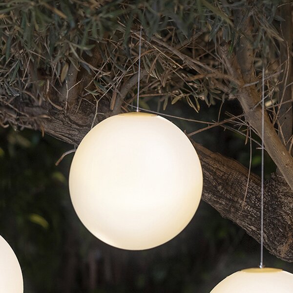 Newgarden Pianeta LED pentru exterior, Ø 25 cm, reglabil, Alb, Plastic