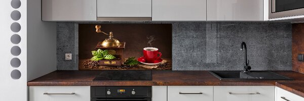 Panou sticla securizata bucatarie Cafea si polizor