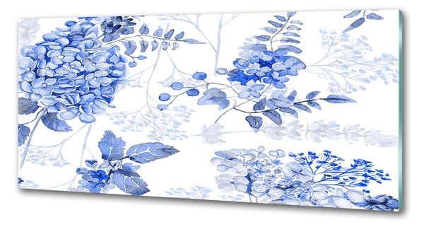 Sticlă pentru bucătărie model floral