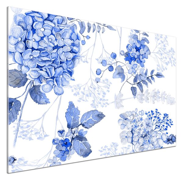 Sticlă pentru bucătărie model floral