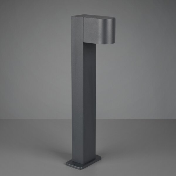 Trio Lighting Lampă cu soclu Roya, antracit, reglabil, Negru, Metal, Modern