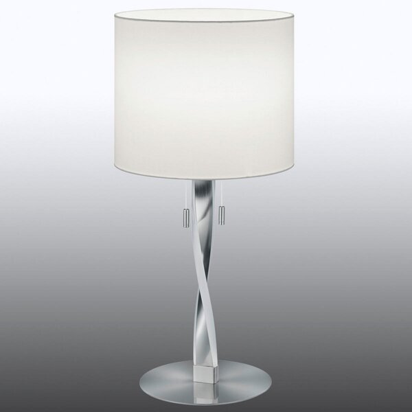 Trio Lighting Lampă masă Nandor ultramodernă cu LED-uri supl, Gri, Camera de zi / sufragerie, Metal, Modern