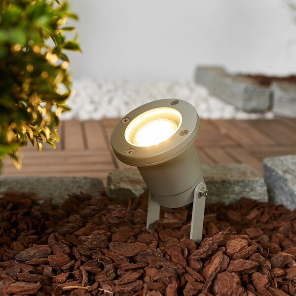 SLV Nautilus Spike Spotlight pentru exterior cu vârf la sol, Gri, Metal, Modern