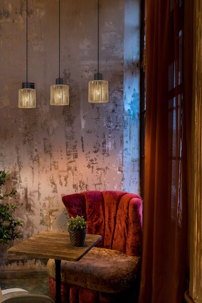 Lampă suspendată APP1821-3CP NATURE BLACK