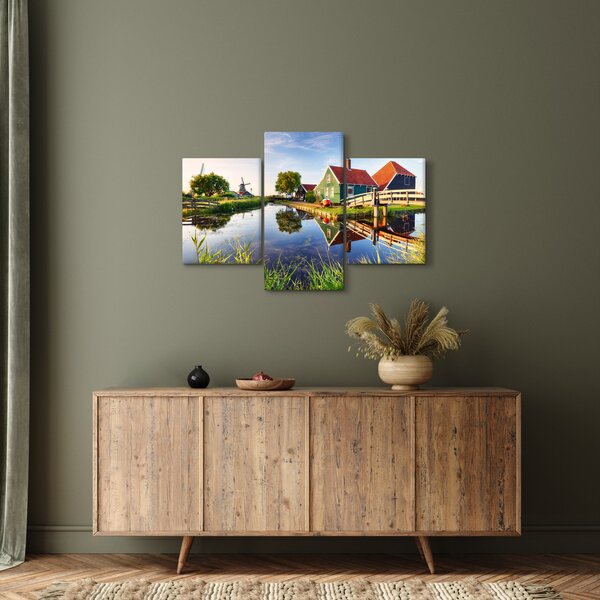 Tablou cu mori din Olanda (90x60 cm)