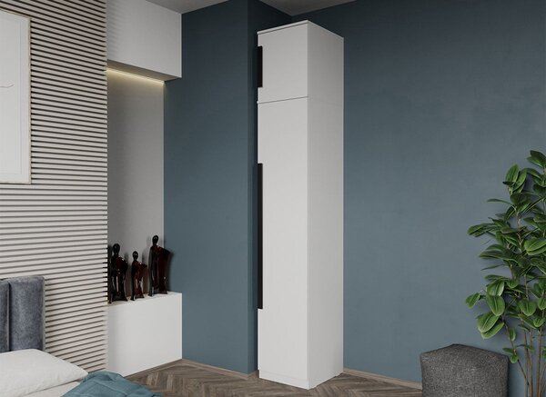 Dulap dormitor 1 usa alb 41 x 240,3 cm - Dallas
