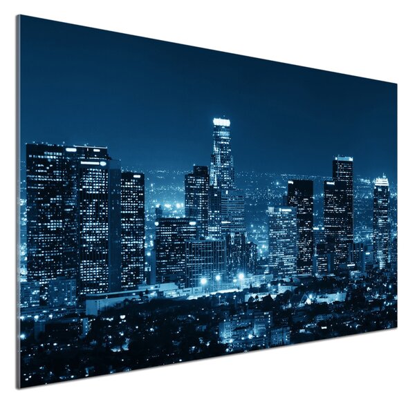 Panou sticlă bucătărie Los Angeles pe timp de noapte