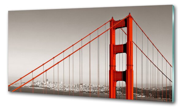 Panou sticla securizata bucatarie Podul din San Francisco