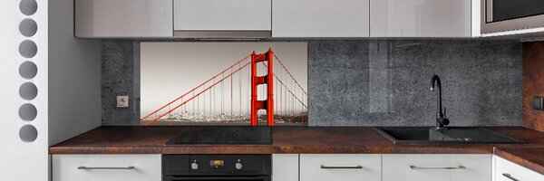 Panou sticla securizata bucatarie Podul din San Francisco