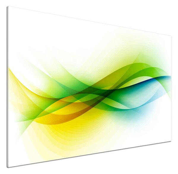 Panou sticlă decorativa bucătărie valuri abstracte