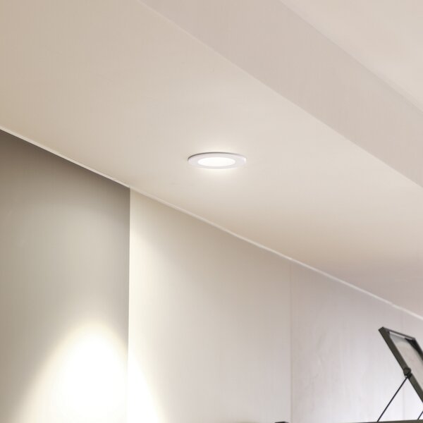 Arcchio LED downlight Aryx, alb, 4,000K, reglabil, Alb, Camera de zi / sufragerie, Aluminiu, Modern
