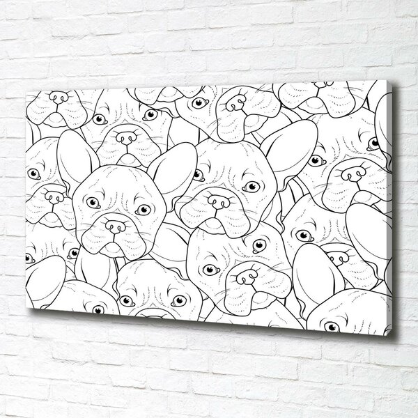 Tablou pe pânză Bulldogs franceză