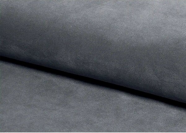 Taburet LORI, stofa catifelata gri - Bluvel 14, 39x39x34 cm