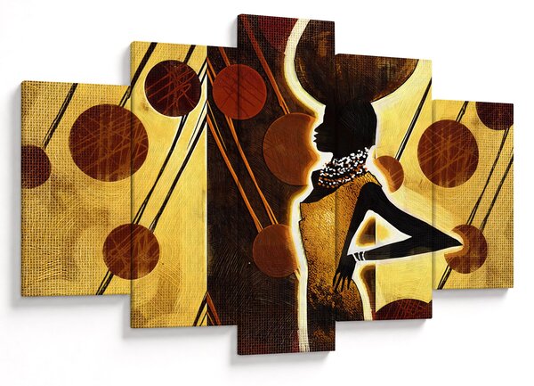 Tablou cu pictură artistică străveche (150x105 cm)