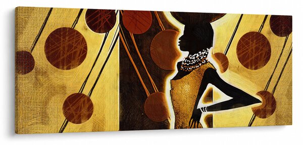 Tablou cu pictură artistică străveche (120x50 cm)