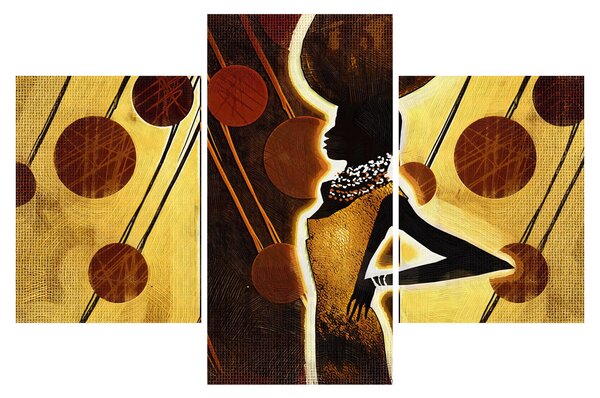 Tablou cu pictură artistică străveche (90x60 cm)