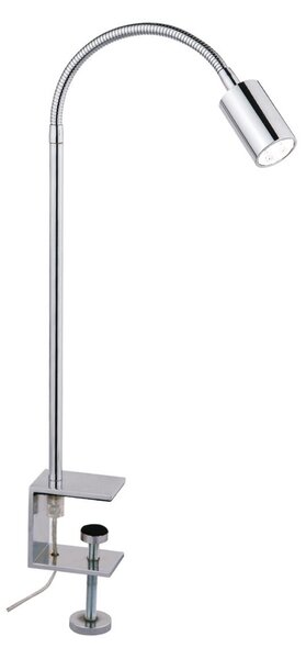 Busch LED clip-on lumina Karen cu comutator, Metalic, dormitor, Metal, Modern
