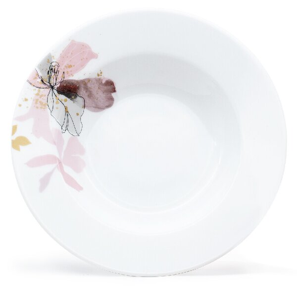 Set de masă din 18 piese Arôme Home Iris, alb extra
