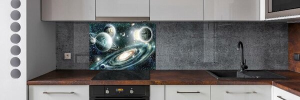 Panou sticlă bucătărie Sistem solar