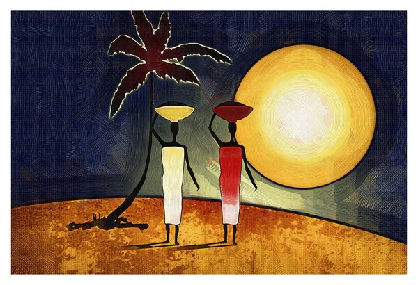 Tabloul picturii străvechi (90x60 cm)