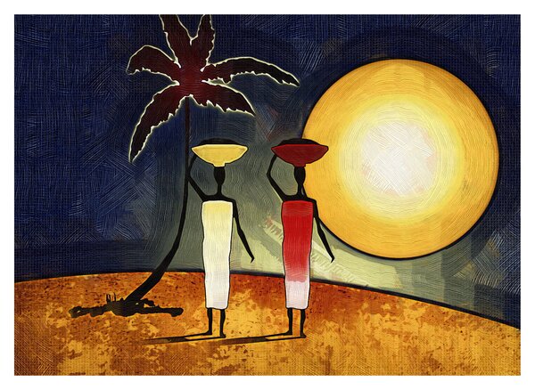 Tabloul picturii străvechi (70x50 cm)