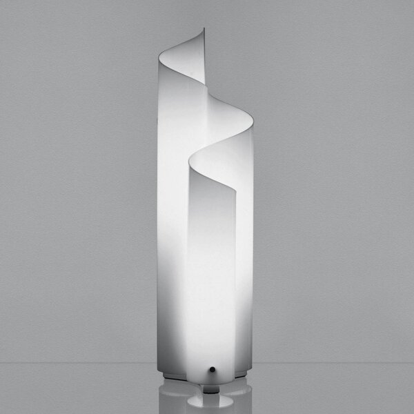Artemide Mezzachimera lampă podea design vălurit, Alb, Camera de zi / sufragerie, Plastic, Design