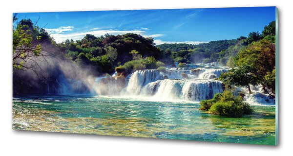 Sticlă printata bucătărie Cascadele Krka