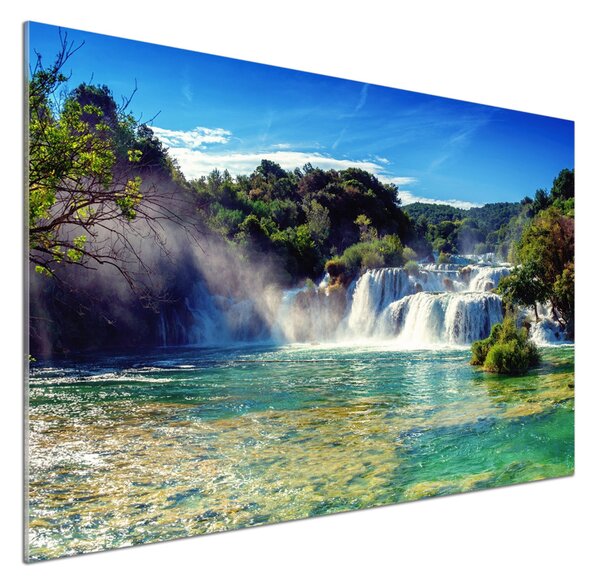 Sticlă printata bucătărie Cascadele Krka