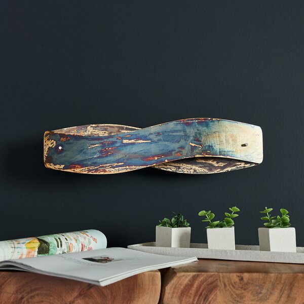 Quitani LED wall light Lian, oxidat, dimabilizabil, reglabil, Maro / Rugină, Camera de zi / sufragerie, Metal, Design