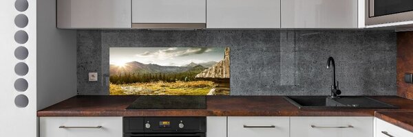 Panou sticla securizata bucatarie Casa în munți