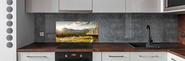 Panou sticla securizata bucatarie Casa în munți