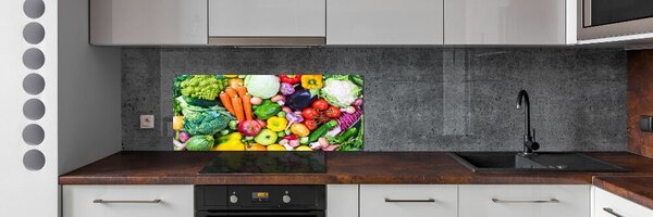 Sticlă bucătărie legume colorate