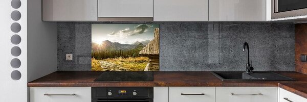 Panou sticla securizata bucatarie Casa în munți