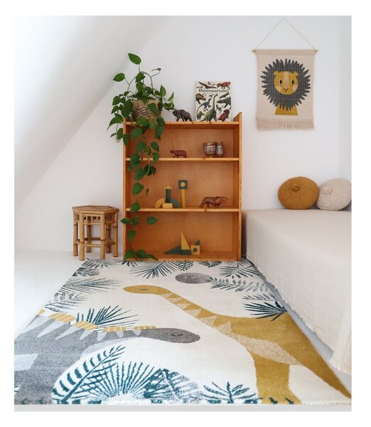 Covor bej pentru copii 170x120 cm Sensaku - Nattiot