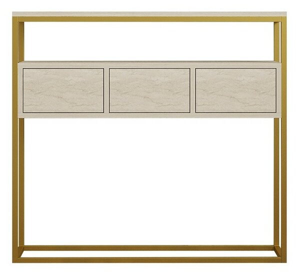 Măsuță Guarda Travertine and Gold