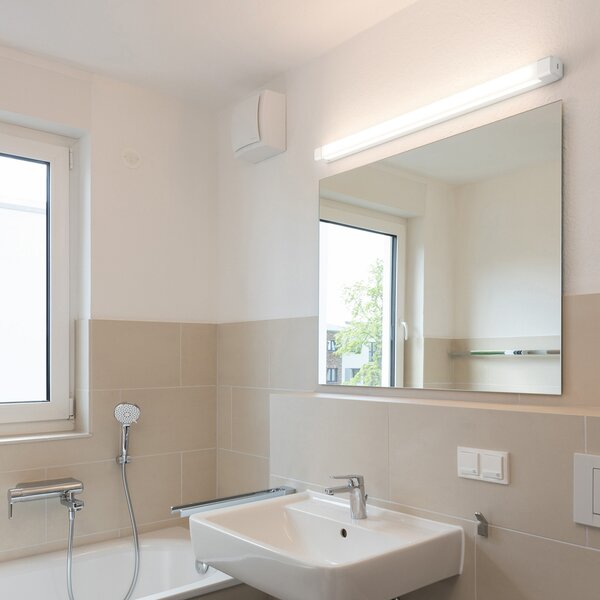RZB Baleva LED cu de perete IP44 lățime 60cm 10W, Alb, Baie, Plastic, Modern