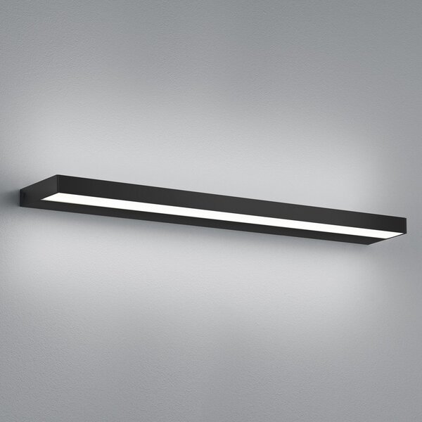 Helestra Slate LED cu LED-uri, negru mat 60 cm, Negru, Baie, Metal, Modern
