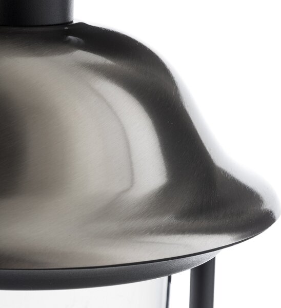Konstsmide Lampă cu soclu Parma, negru, metal, 52 cm înălțime, E27, IP43, reglabil, Negru, Oțel inoxidabil, Casă de țară / Rustic