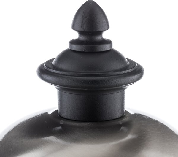 Konstsmide Lampă cu soclu Parma, negru, metal, 52 cm înălțime, E27, IP43, reglabil, Negru, Oțel inoxidabil, Casă de țară / Rustic