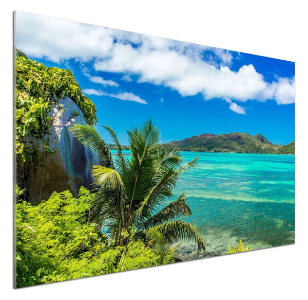Sticlă printata bucătărie Seychelles Coast