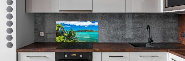 Sticlă printata bucătărie Seychelles Coast