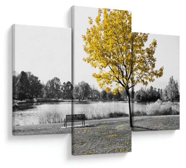 Tablou - relaxare în parc (90x60 cm)