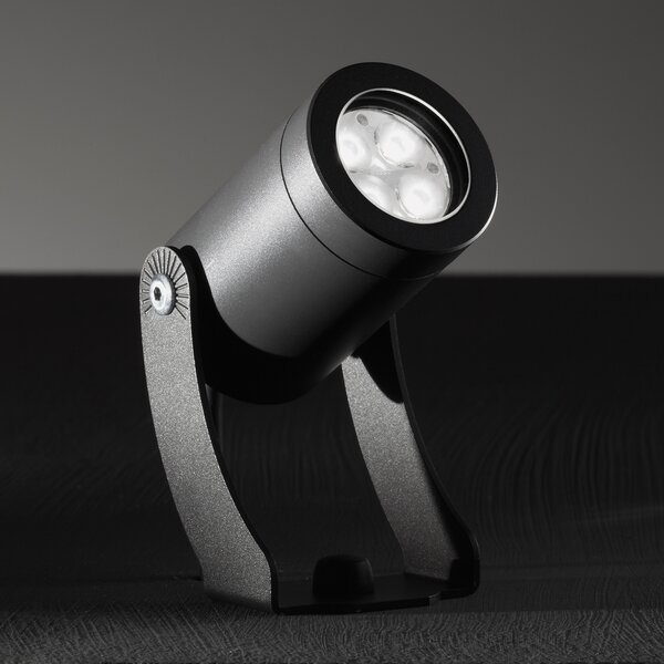 LCD Spot LED pentru exterior 1445LED, grafit, 90°, Gri, Metal, Modern