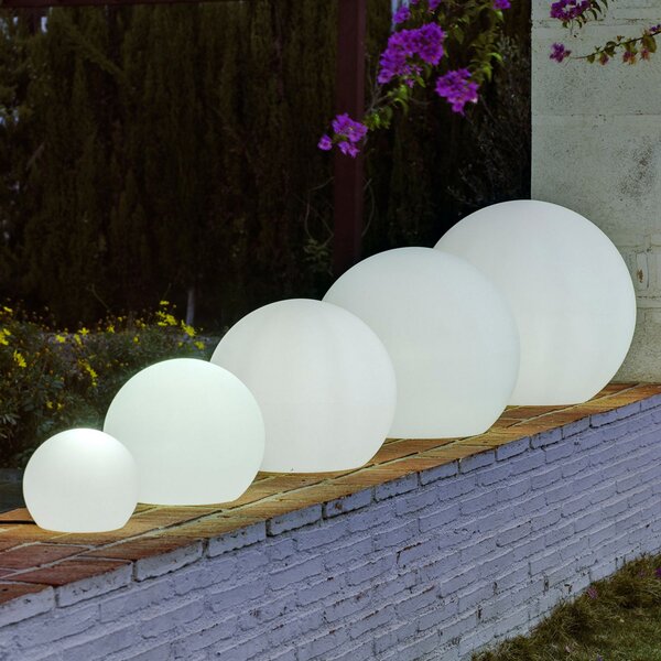 Newgarden Buly glob de iluminat podea, Ø 50 cm, Alb, Plastic, Modern