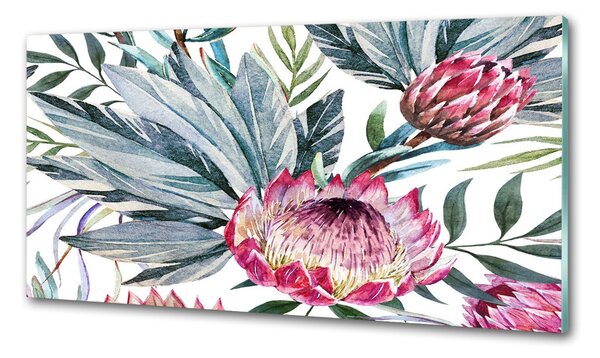 Panou sticlă decorativa bucătărie protea
