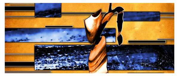 Tablou picturii abstracte (120x50 cm)
