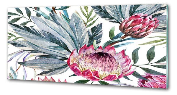 Panou sticlă decorativa bucătărie protea