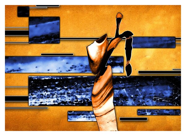 Tablou picturii abstracte (70x50 cm)